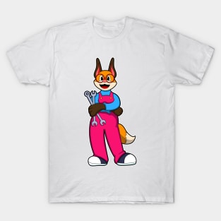 Fox as Craftsman with Tools T-Shirt